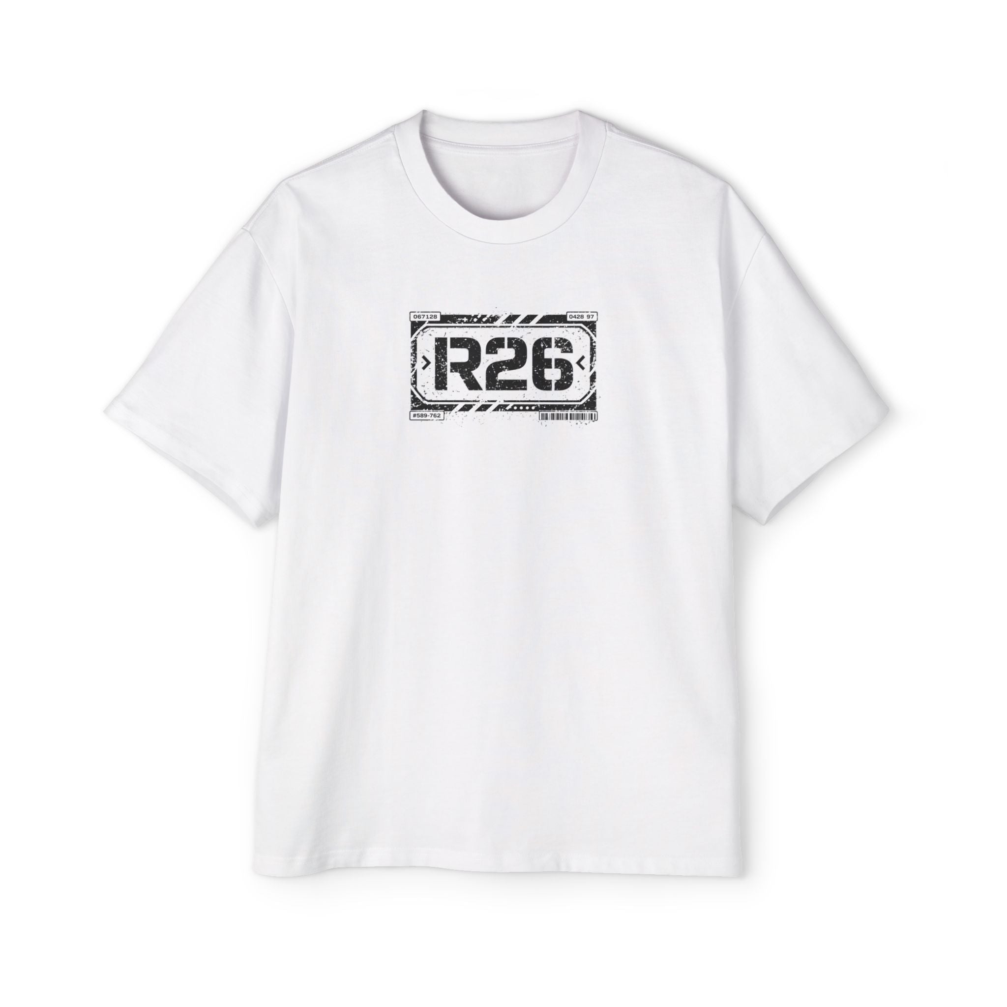 R26 Industrial Logo Tee — Men's Oversized Graphic T-Shirt