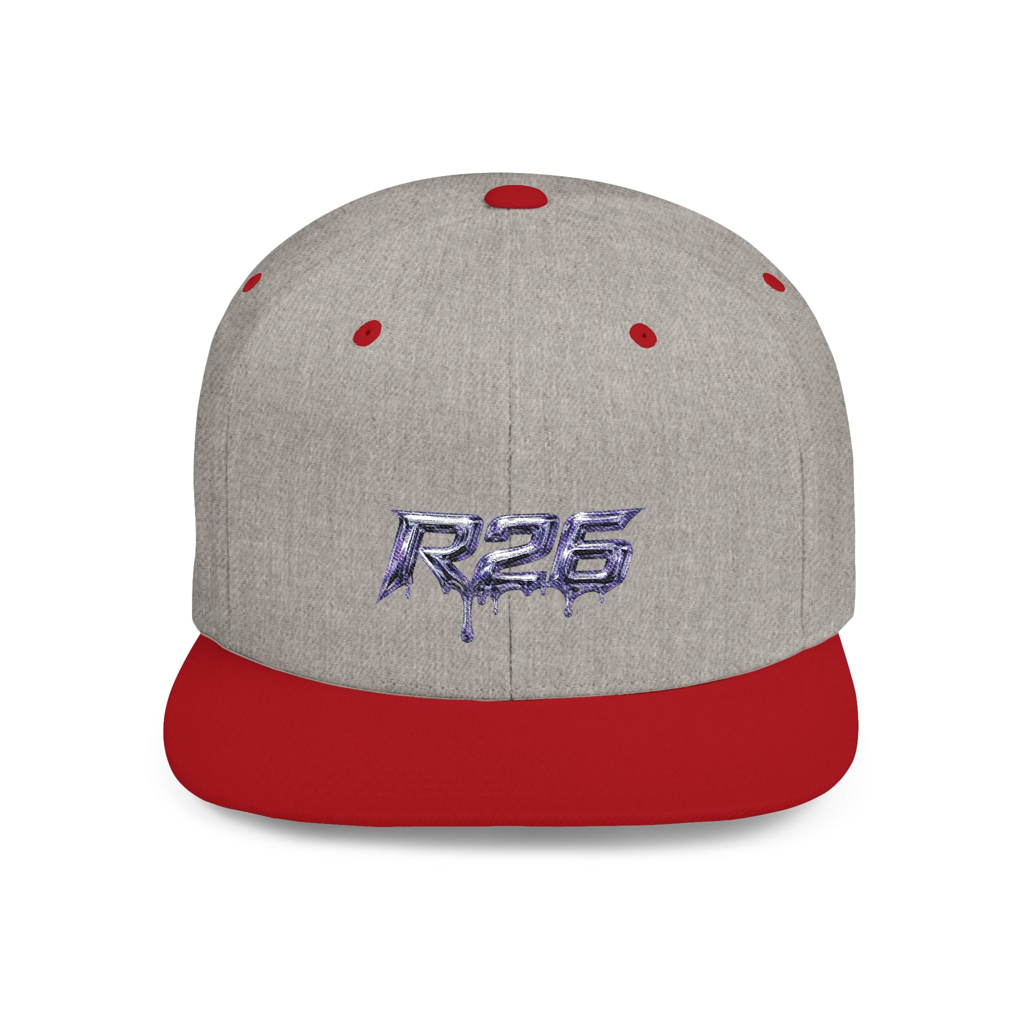 R26 Premium Flat Bill Snapback Cap - Adjustable Unisex Hat