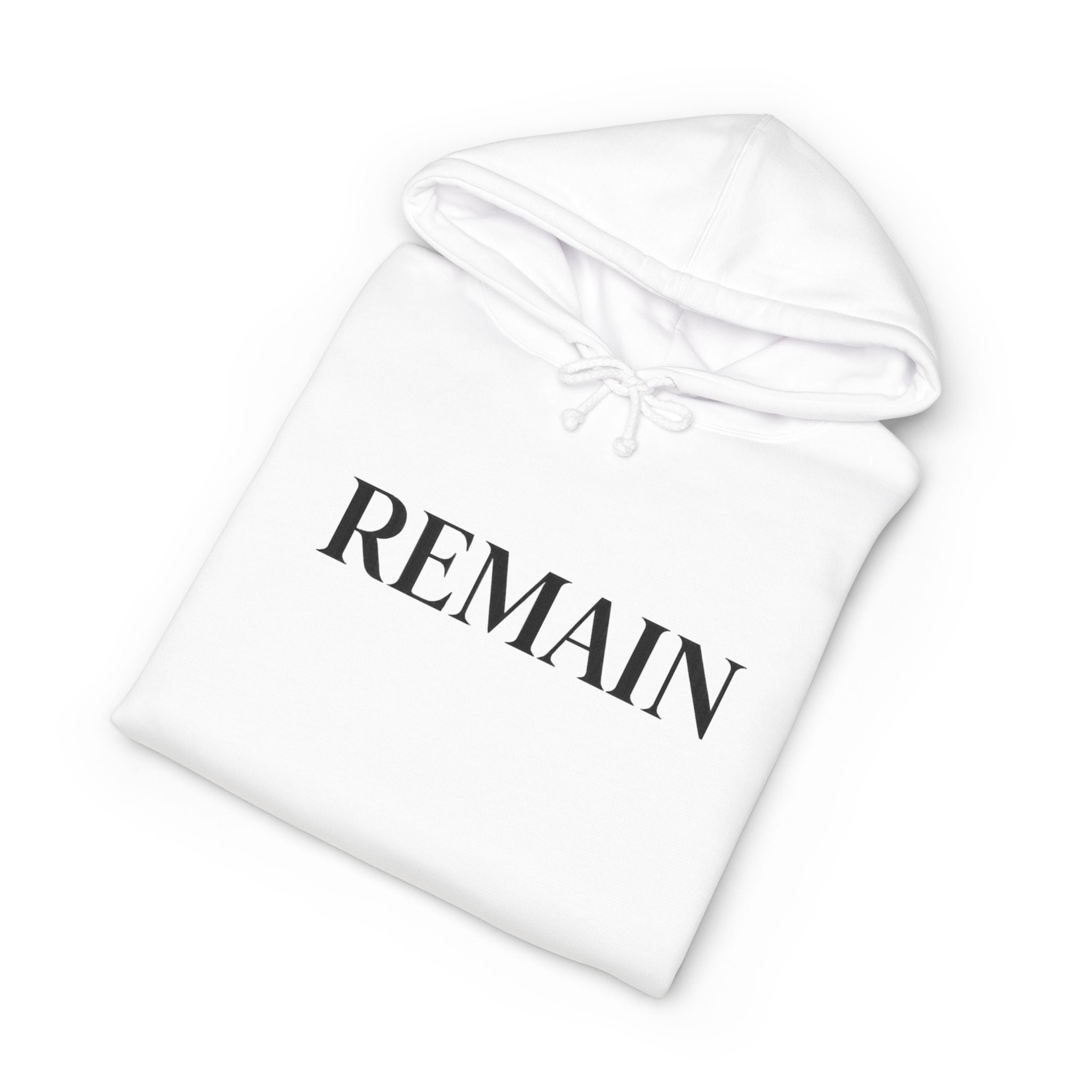 REMAIN Hoodie | Minimal Text Graphic Pullover