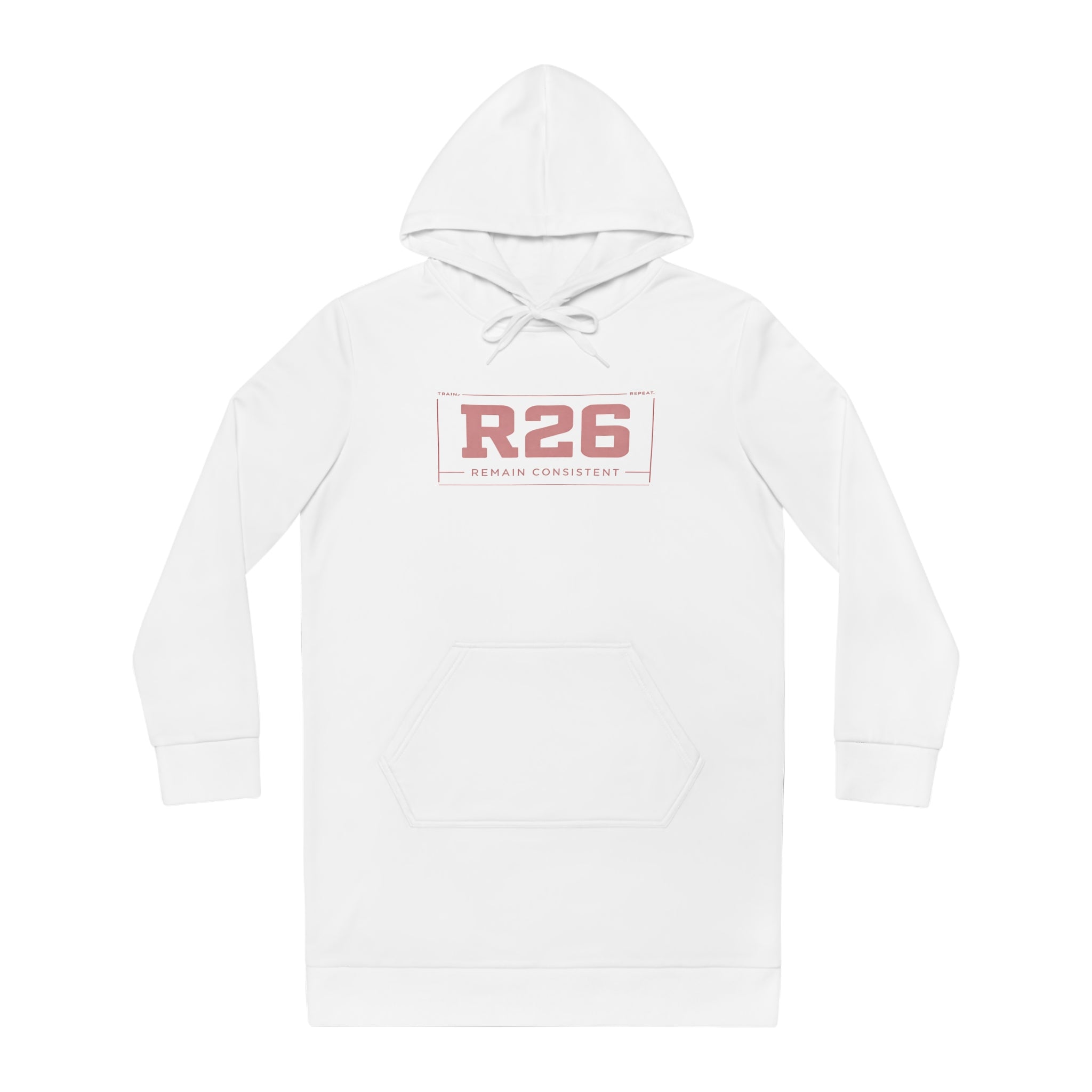R26 'Remain Consistent' Women's Hoodie Dress — Cozy Casual Pullover Dress