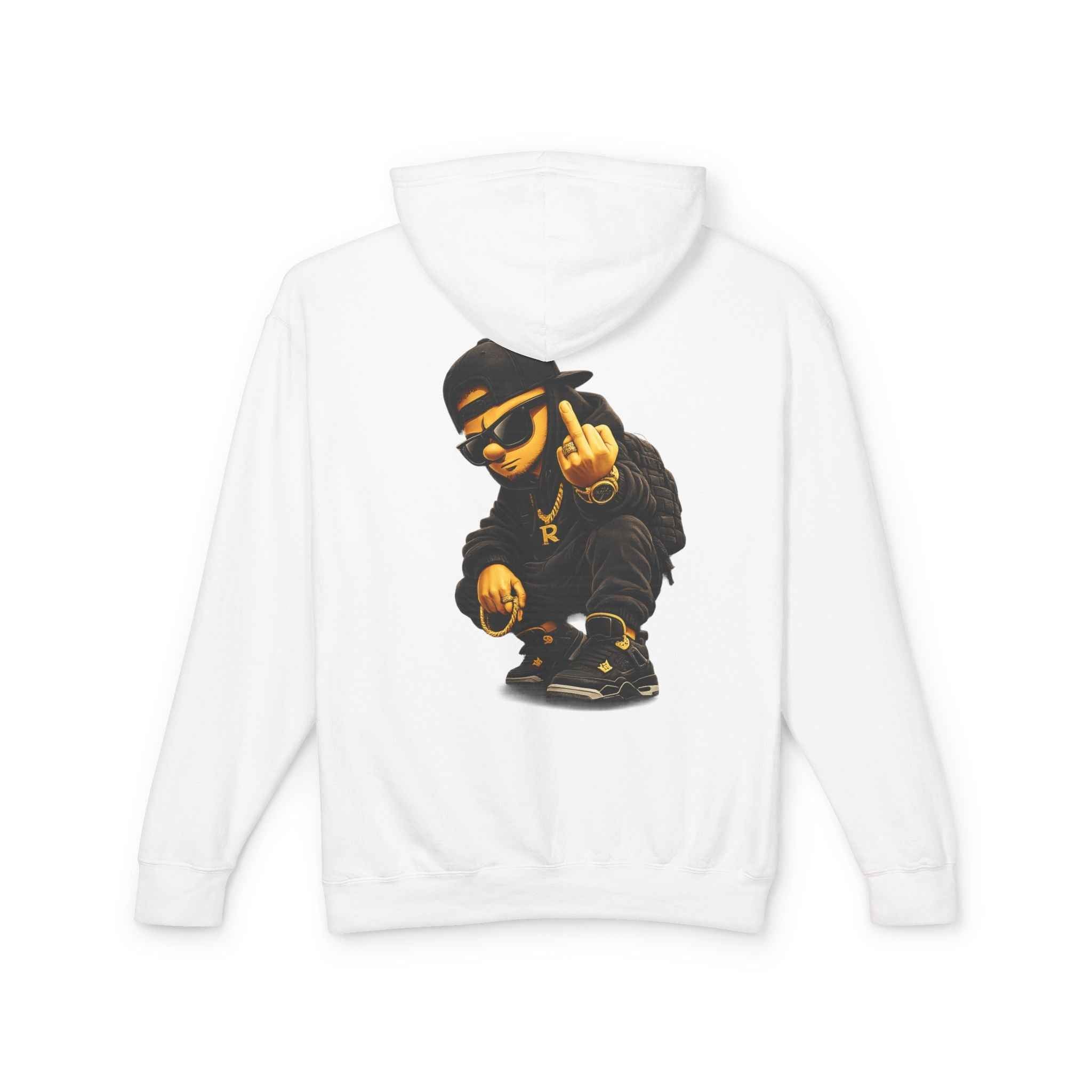 RB Skater Character Hoodie | Back Graphic Streetwear