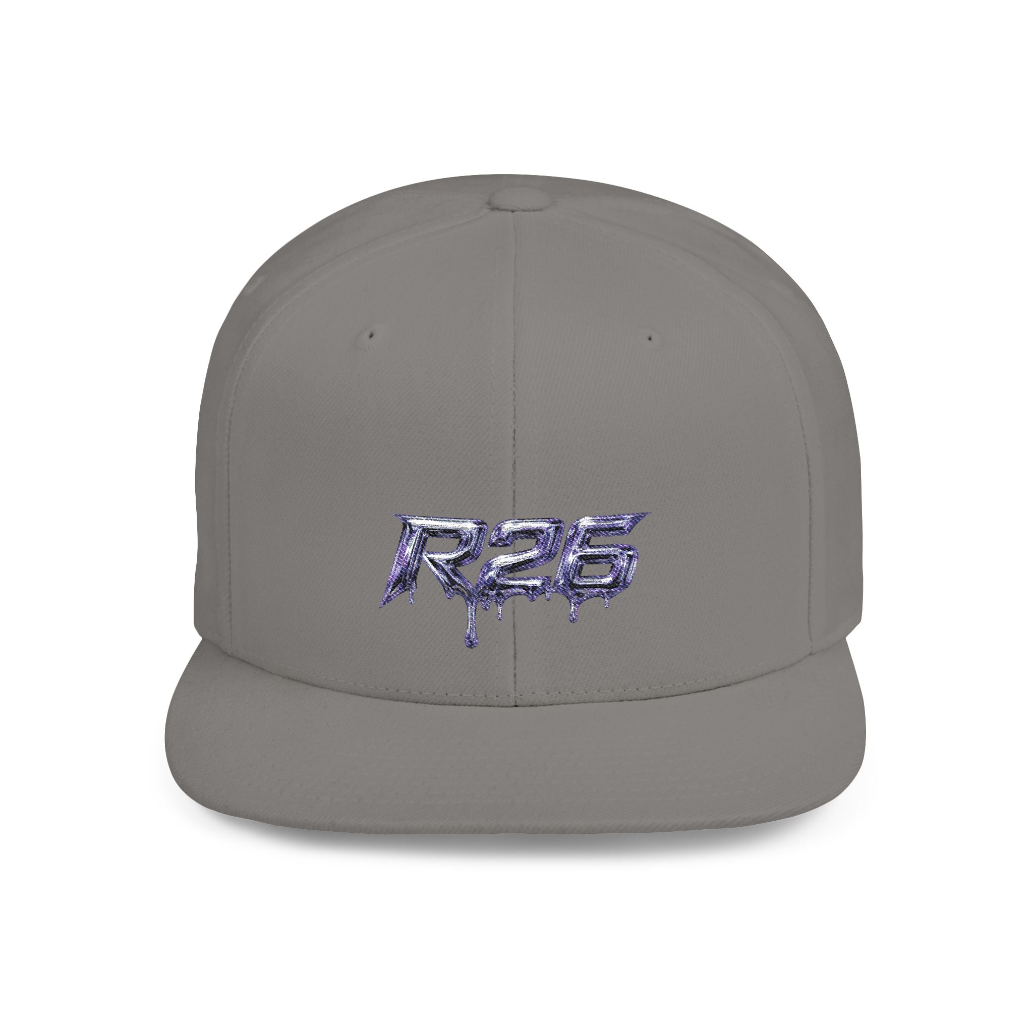 R26 Premium Flat Bill Snapback Cap - Adjustable Unisex Hat