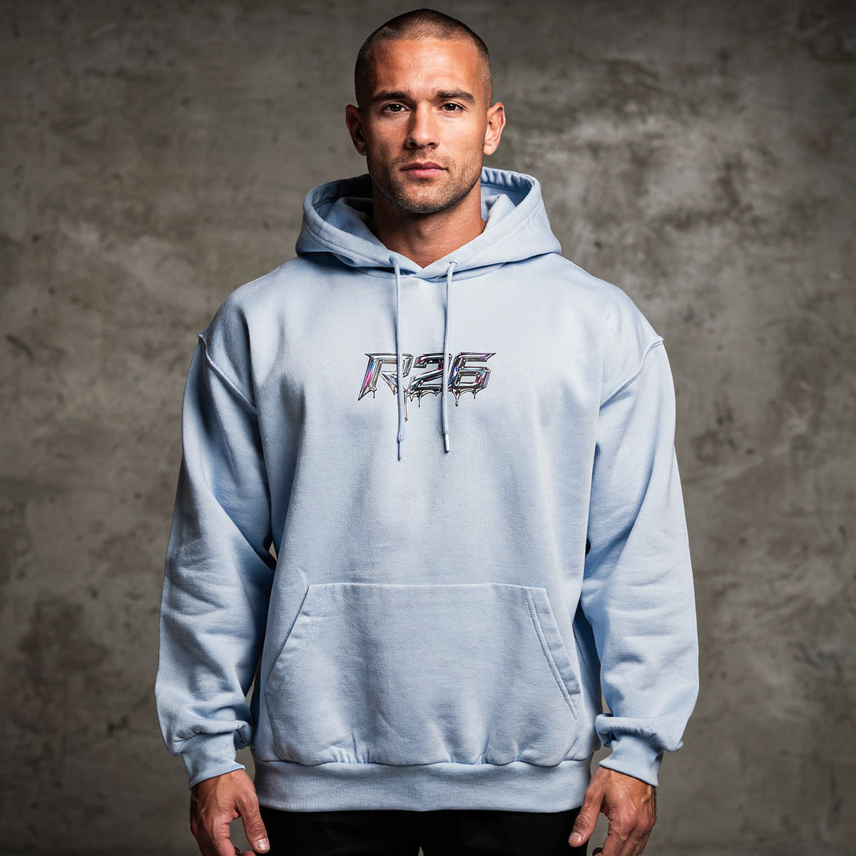R26 Logo Hoodie | Minimal Drip Graphic, Streetwear Pullover