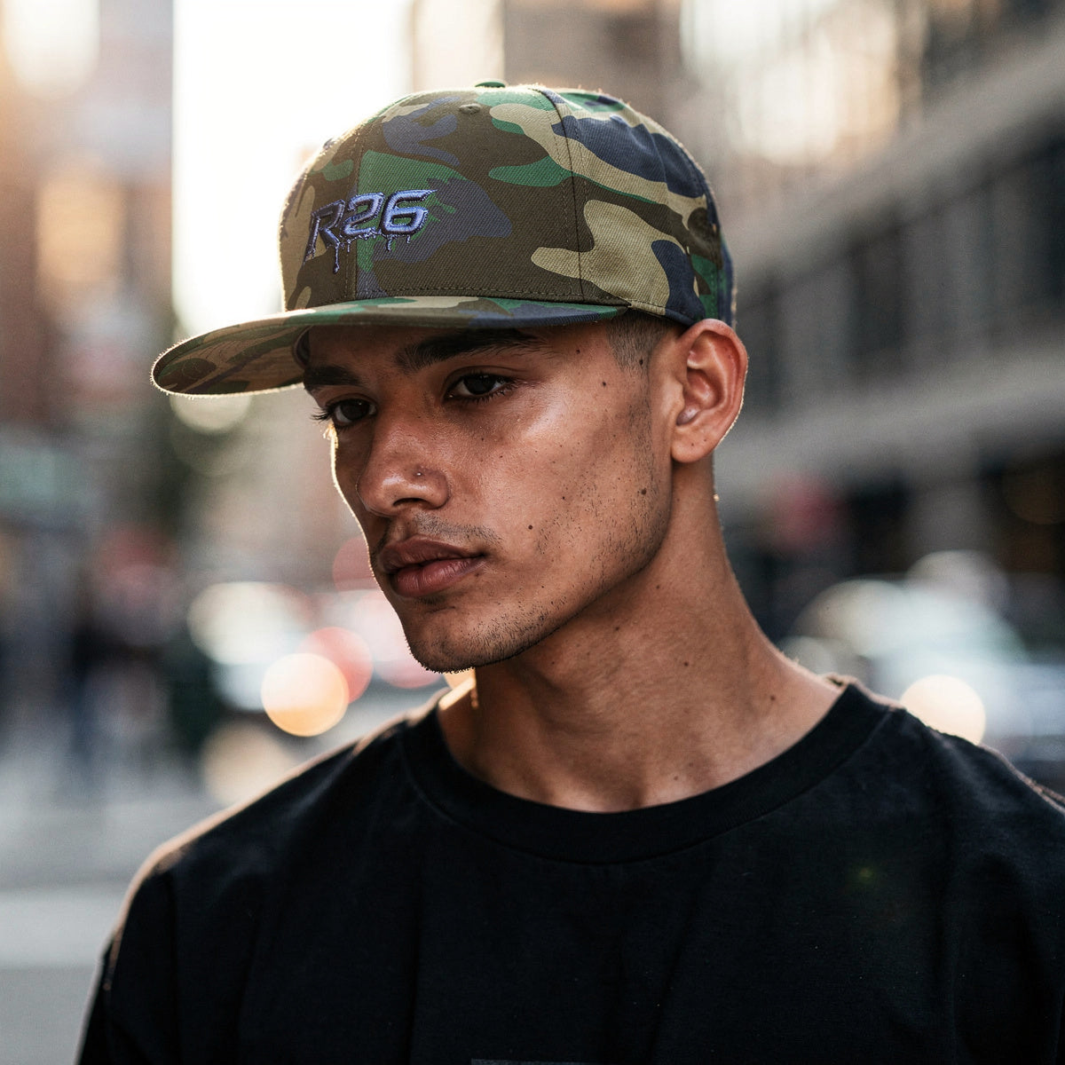 R26 Premium Flat Bill Snapback Cap - Adjustable Unisex Hat