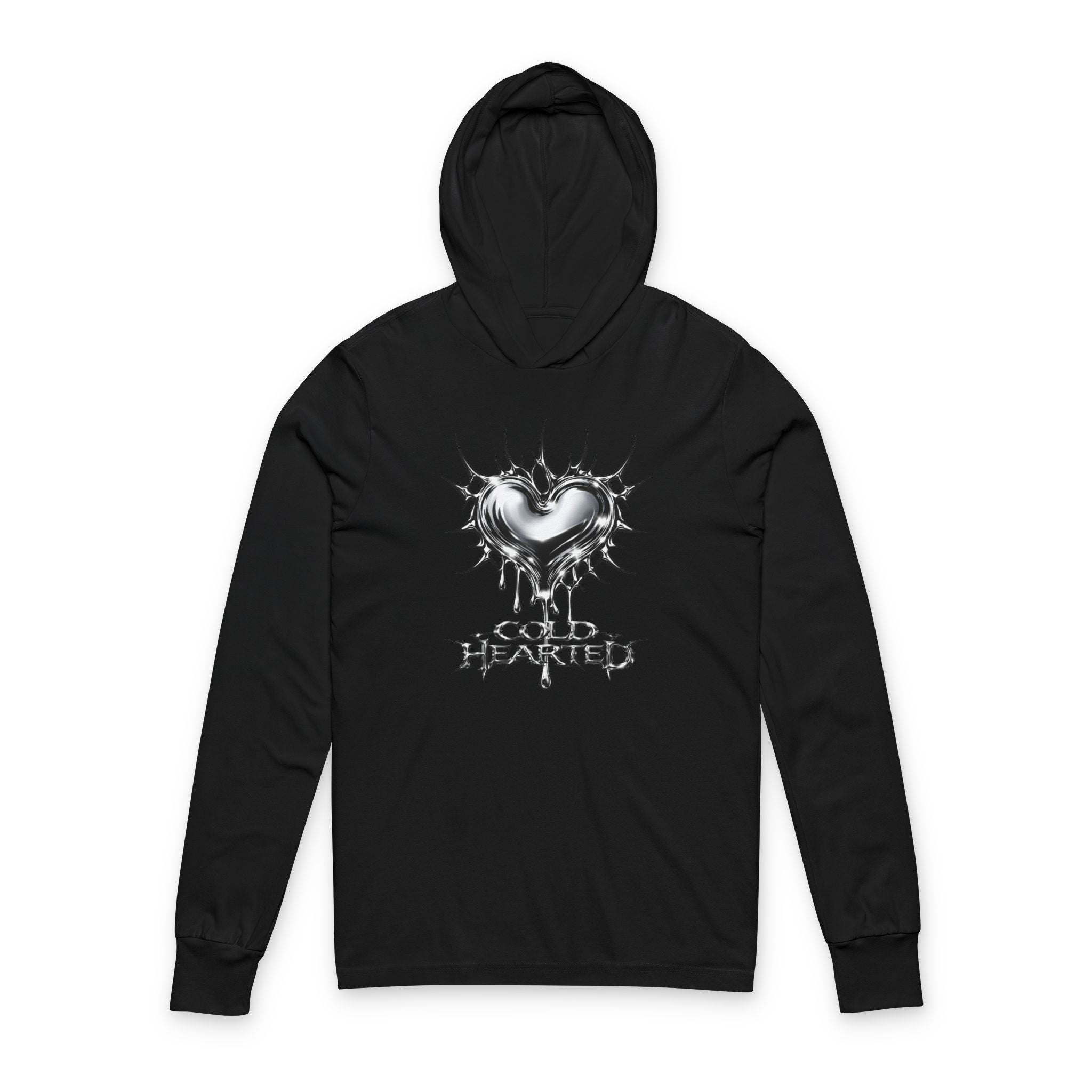 Black hoodie with red 'Holy Spirit' text on a white background