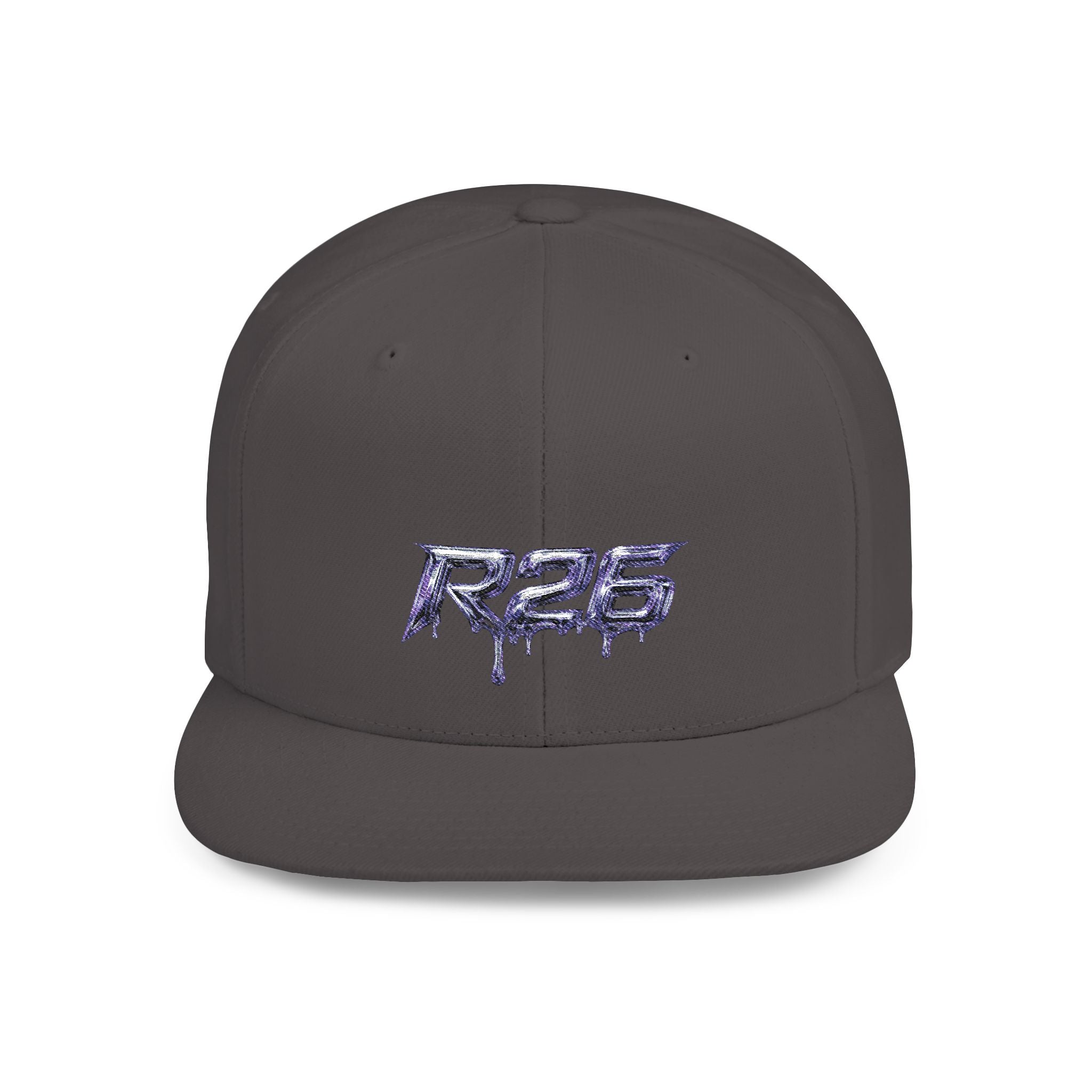 R26 Premium Flat Bill Snapback Cap - Adjustable Unisex Hat