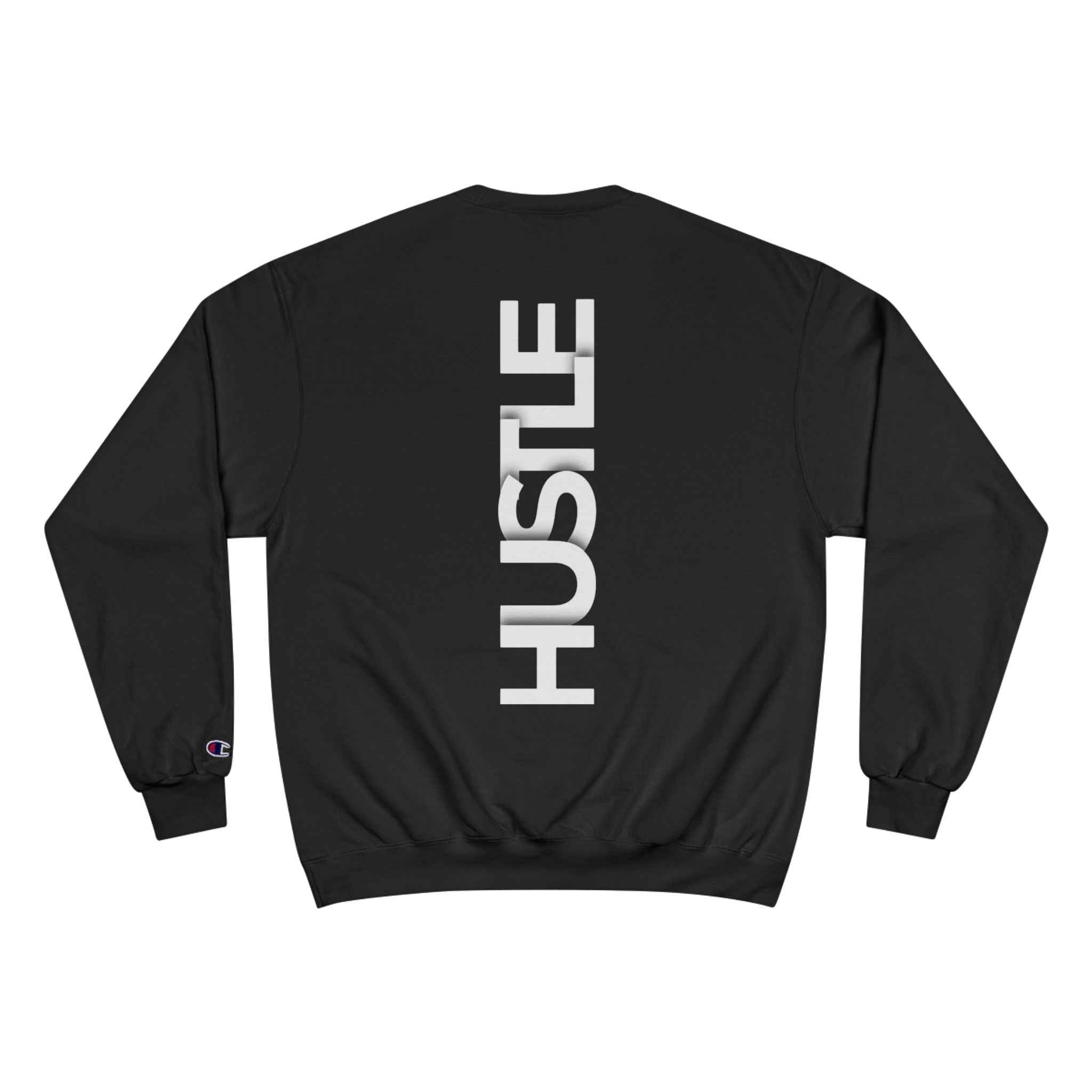 HUSTLE vertical back print Sweatshirt | Motivational streetwear, Grey