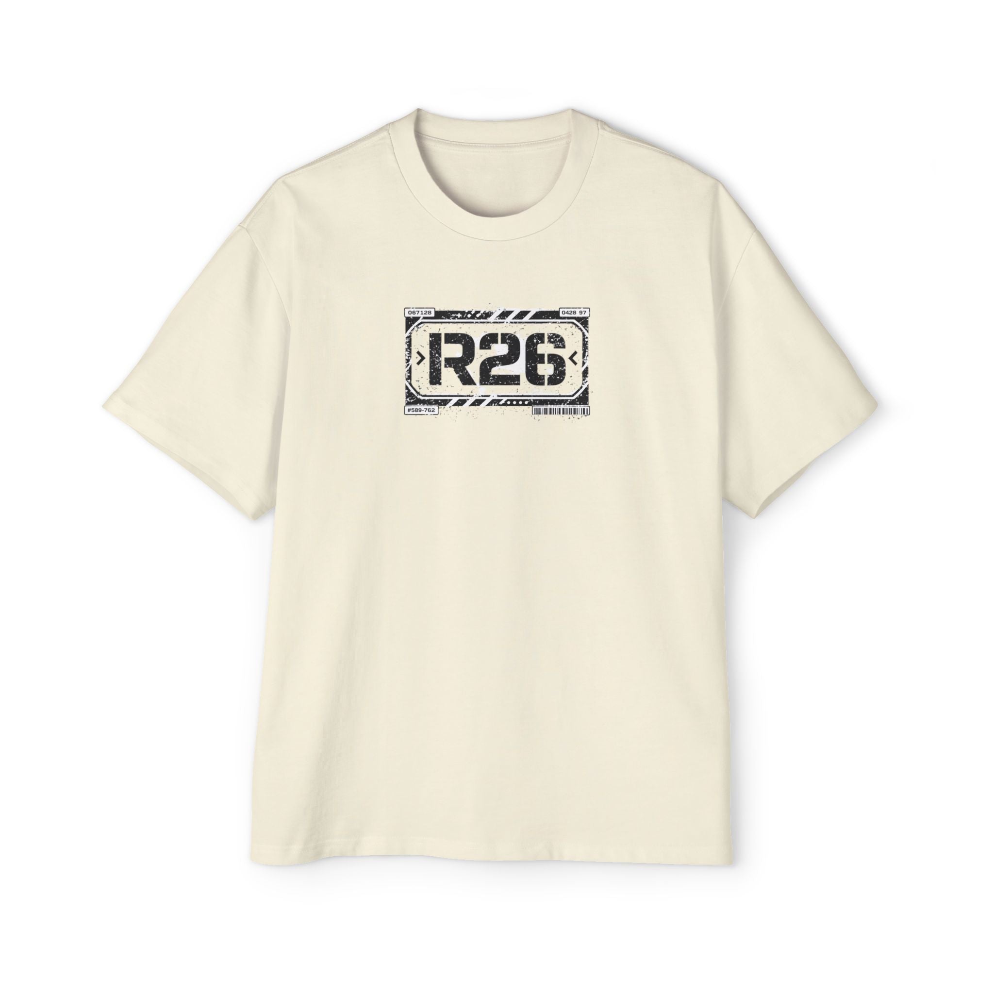 R26 Industrial Logo Tee — Men's Oversized Graphic T-Shirt