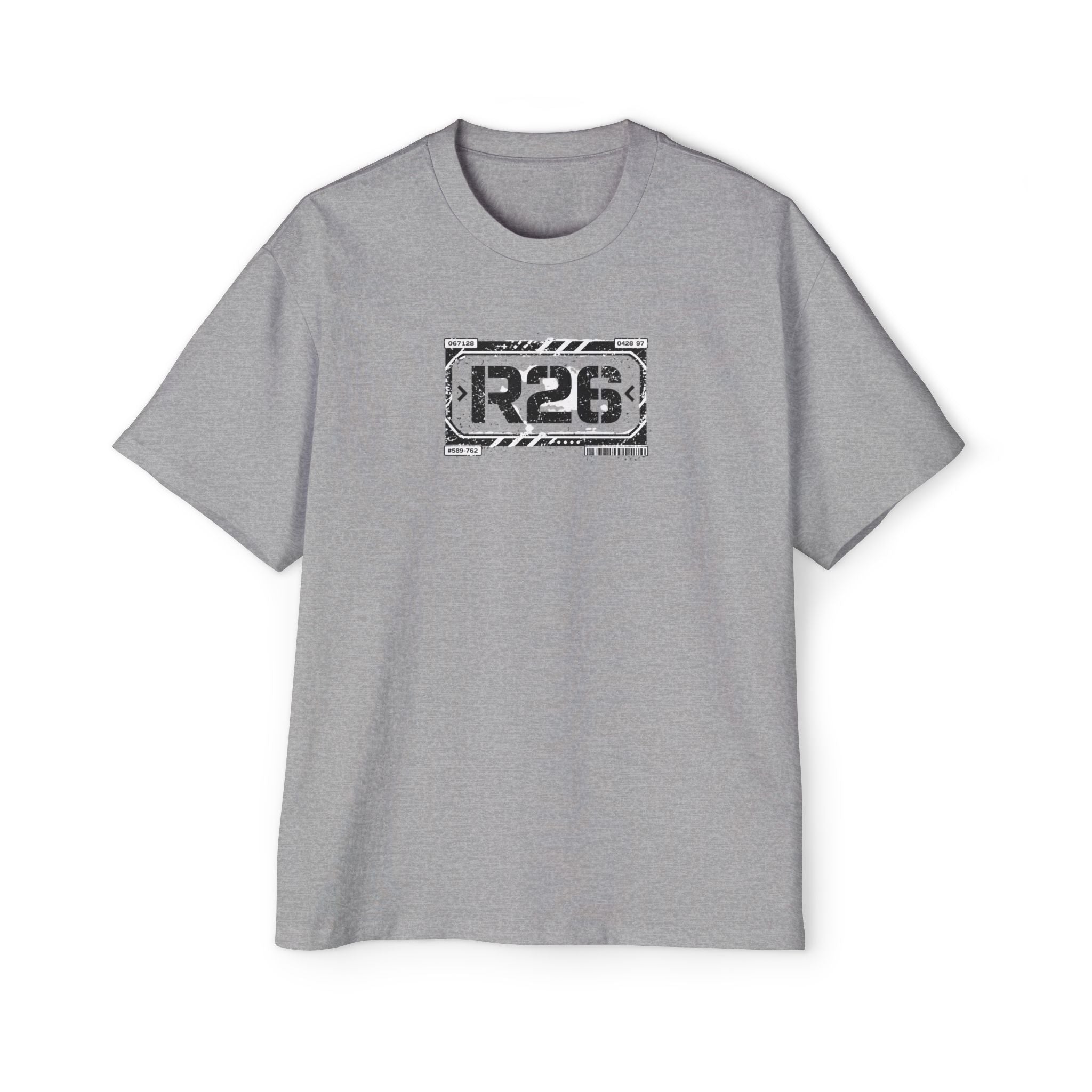 R26 Industrial Logo Tee — Men's Oversized Graphic T-Shirt